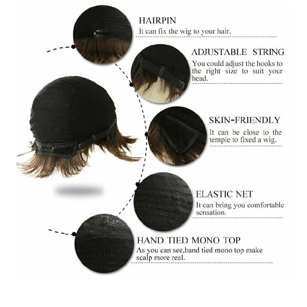 Short Beatiful Human Hair Wig!! - Thumbnail 2