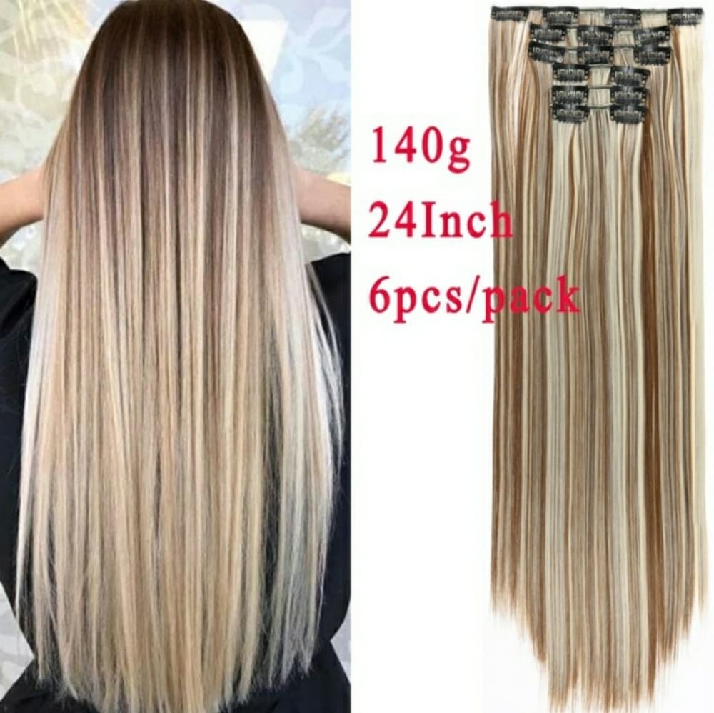 Blondish Full Head Clip in Extension