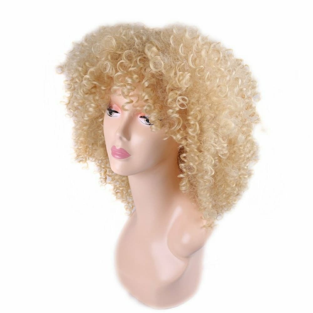 Blonde Curly Lacefront Wig - Thumbnail 2