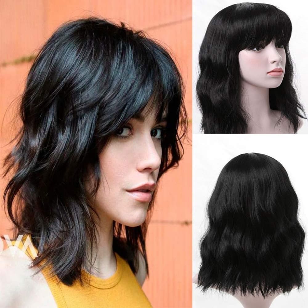 Black Wavy Beauty Full Wig - Thumbnail 6
