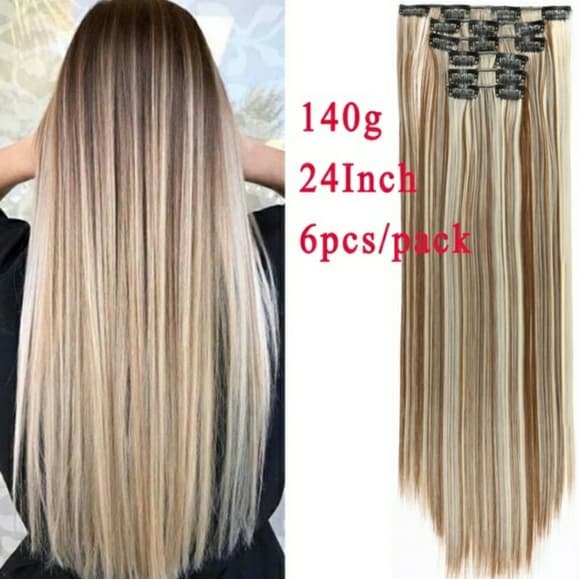 Blondish Full Head Clip in Extension - Thumbnail 3