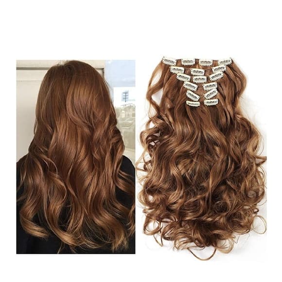 Copper Auburn Full Head Clip in Extension - Thumbnail 2