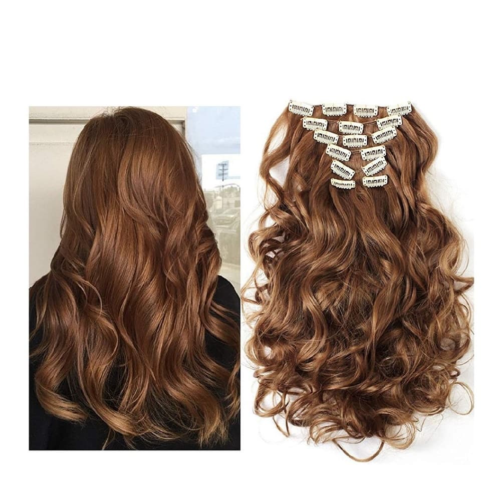 Copper Auburn Full Head Clip in Extension