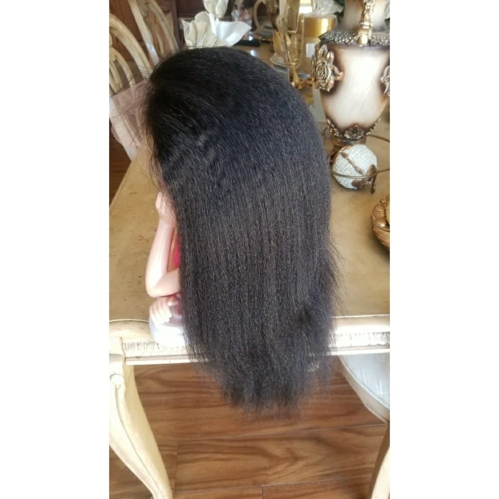 Italian Yaki Brazilian Remy Lacefront Wig 12-14 in - Thumbnail 3