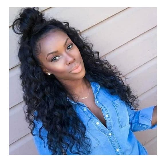 Brszilian Curly Lacefront Wig 14-16 inches!! - Thumbnail 5