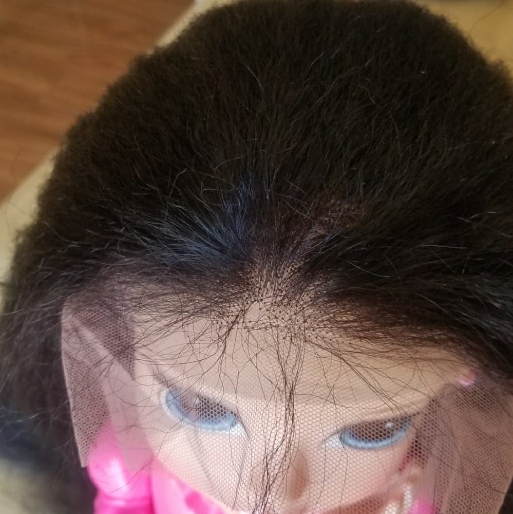 Italian Yaki Brazilian Remy Lacefront Wig 12-14 in - Thumbnail 5