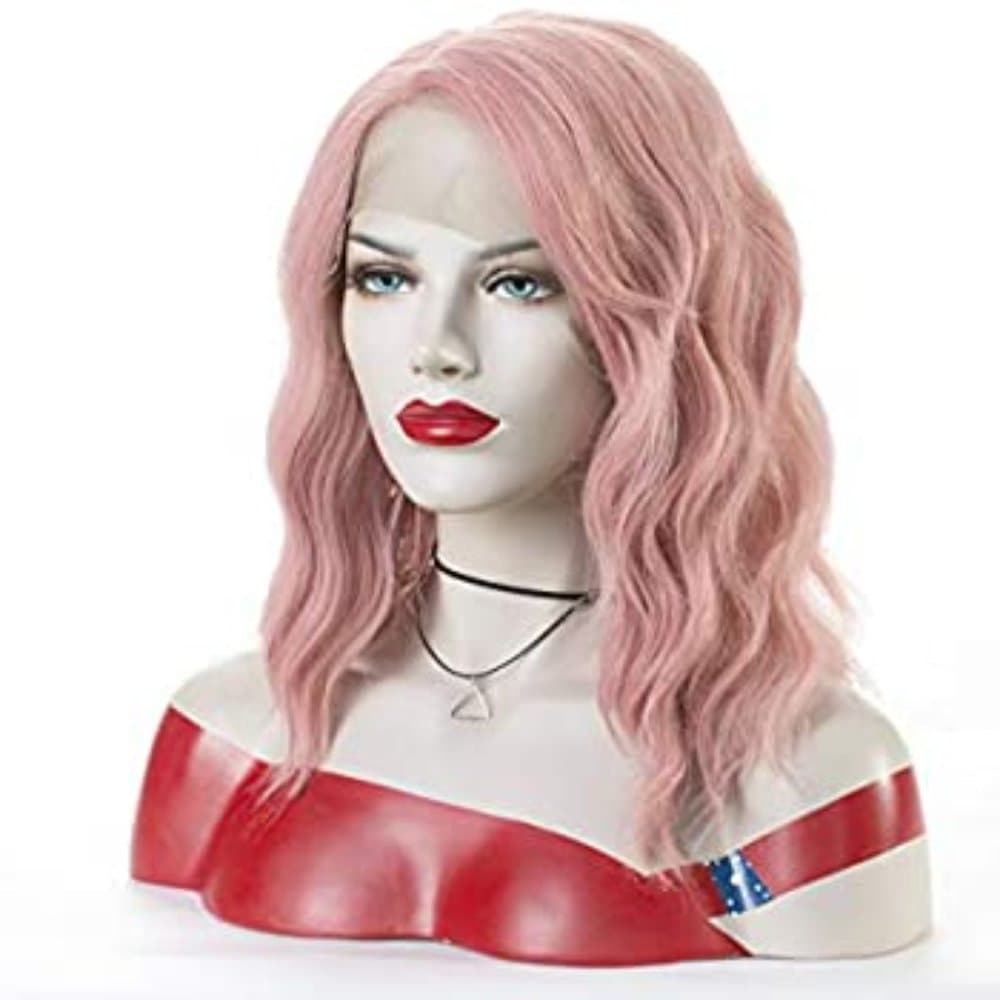 Wavy Pink Lace Front Wigs - Thumbnail 4
