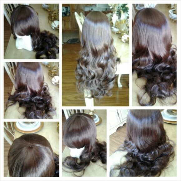 Beautiful Brown Wavy Wig - Thumbnail 3