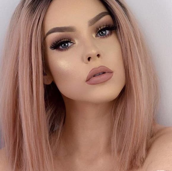 Pink Beauty Lace Front Wig - Thumbnail 2