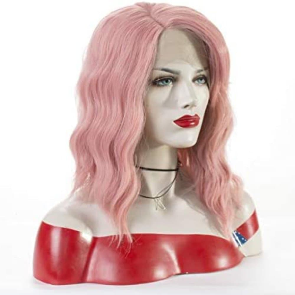 Wavy Pink Lace Front Wigs - Thumbnail 3