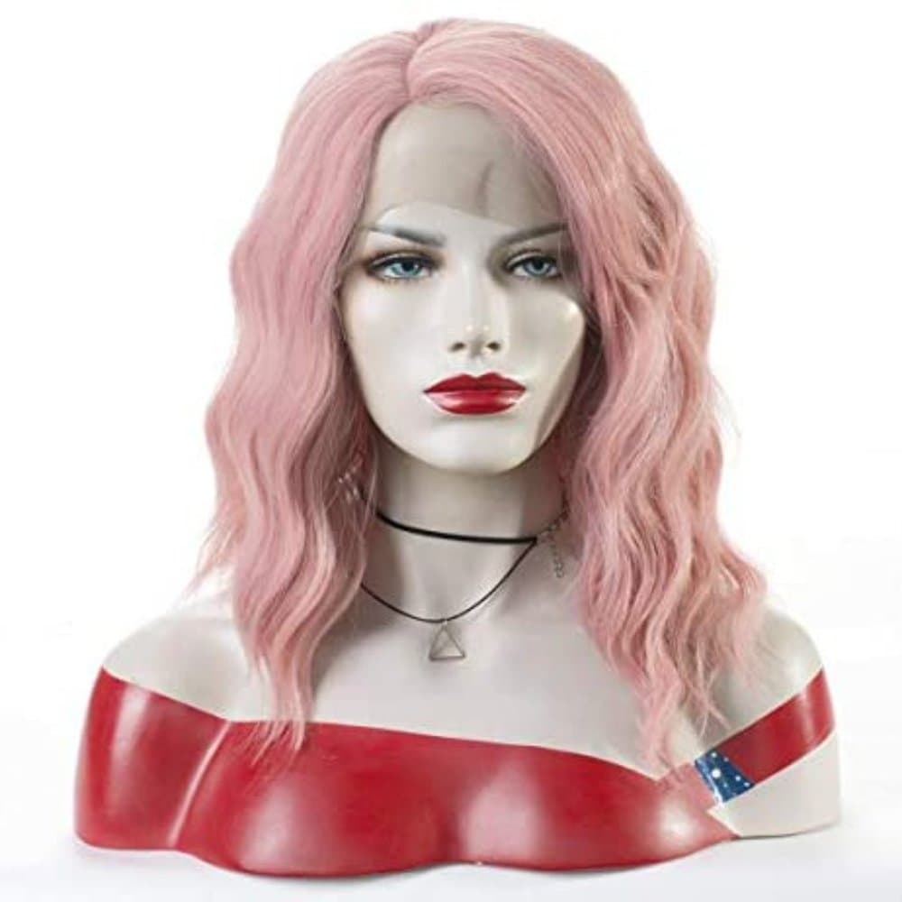 Wavy Pink Lace Front Wigs - Thumbnail 5