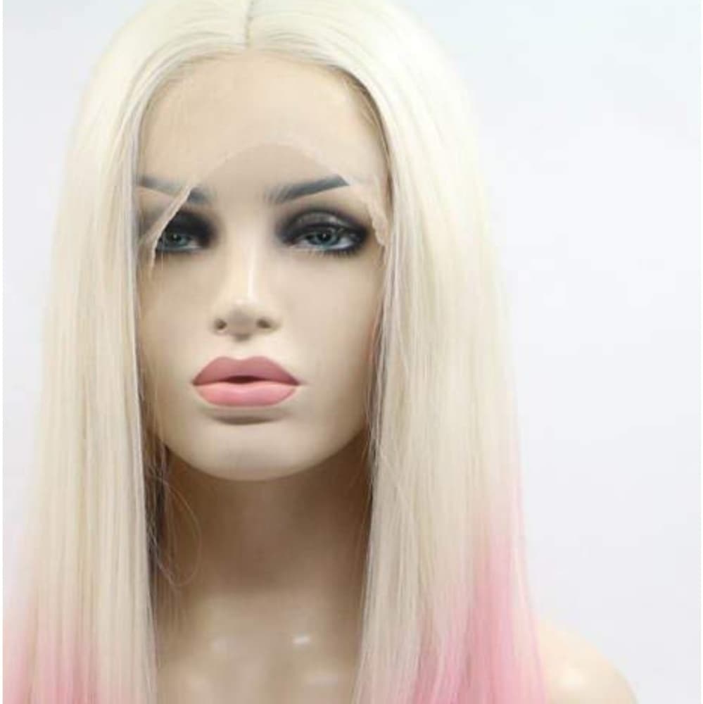 Blonde Pink Lace Front Wig 22-26 inches - Thumbnail 3