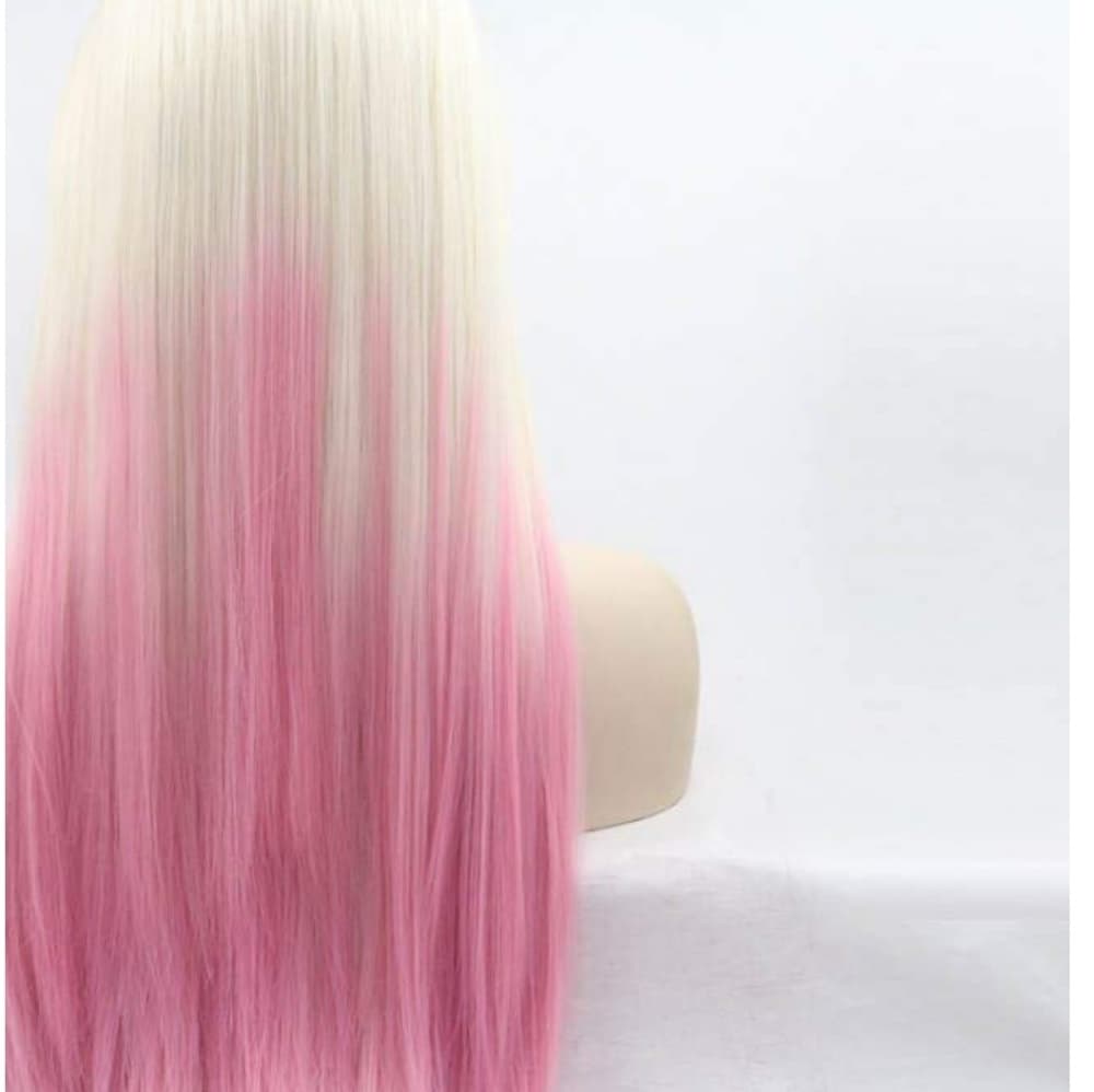 Blonde Pink Lace Front Wig 22-26 inches - Thumbnail 2
