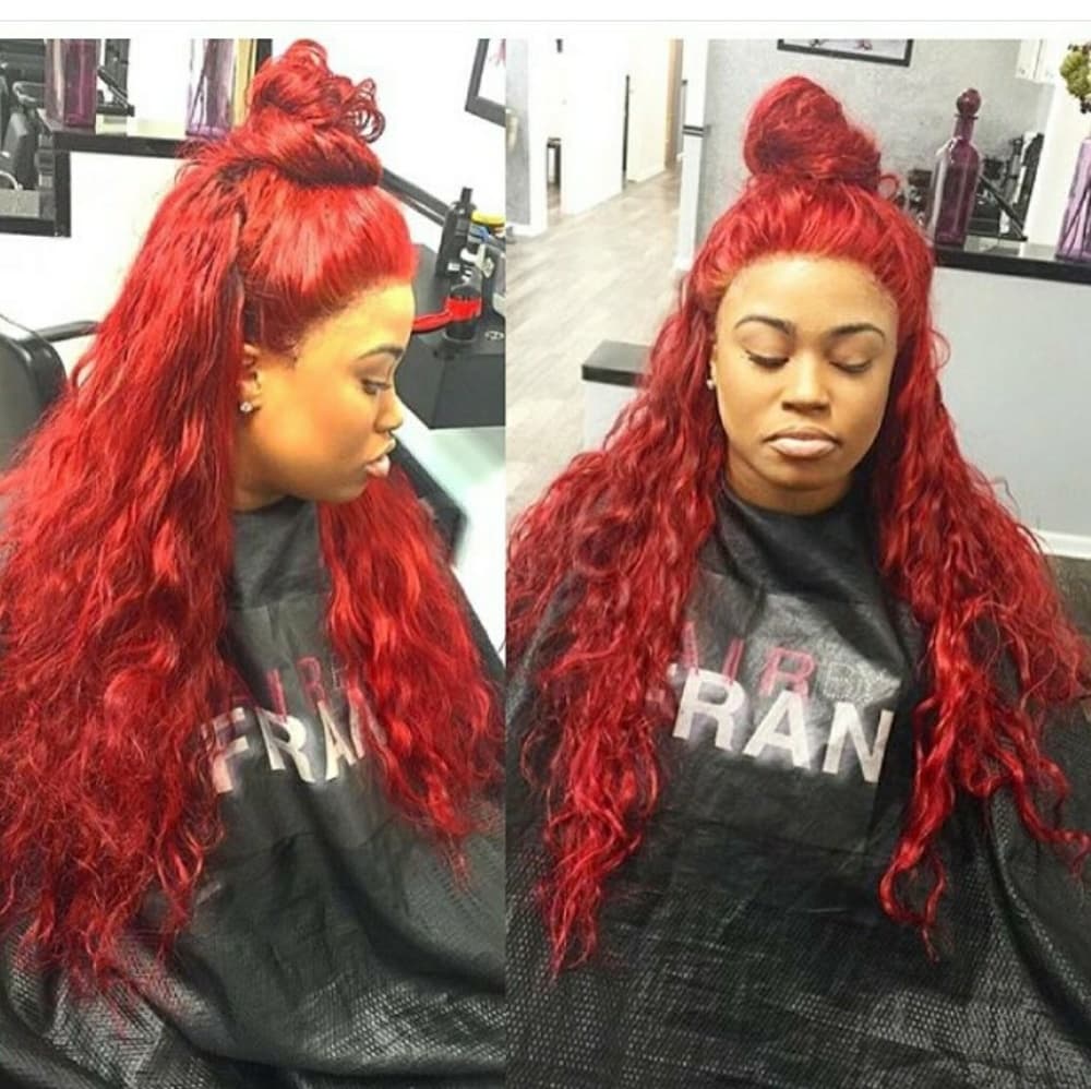 Red Beauty Virgin Full Lace Wig