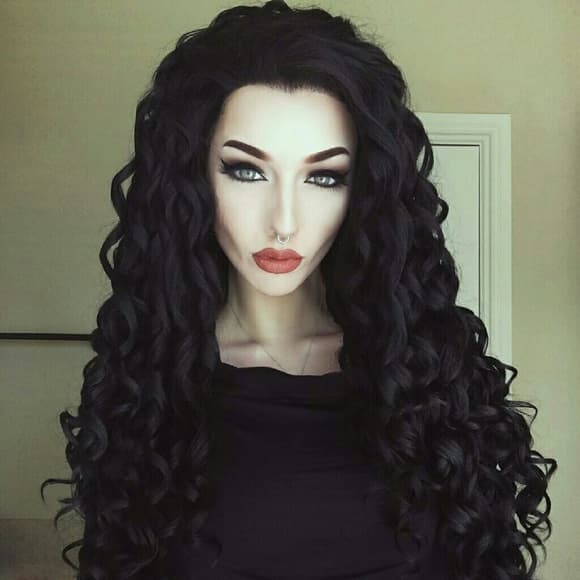 Black Goddess Beauty Lacefront Wig 26-28 inches!! - Thumbnail 4