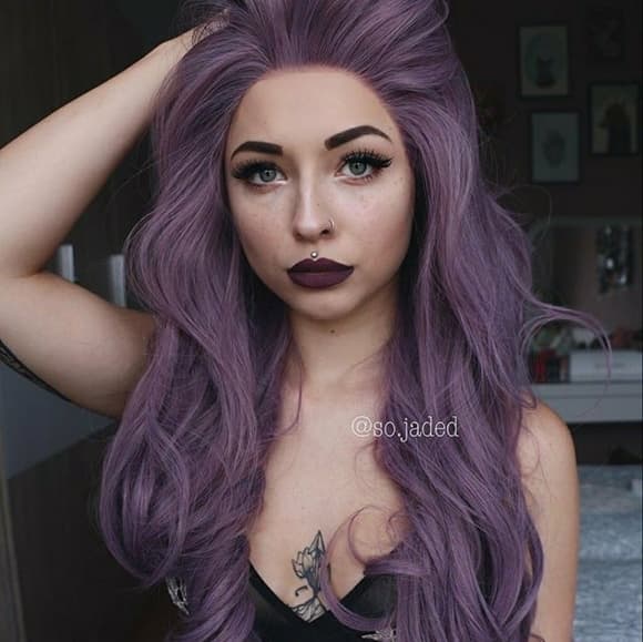Lilac Purple Beauty Lacefront Wig 24-38 inches!! - Thumbnail 9