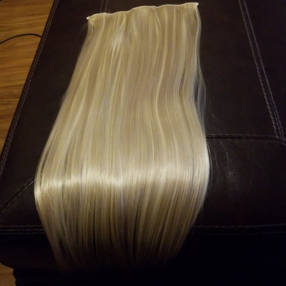 (2)Blonde OnecPiece Full Head clip in Extension - Thumbnail 3