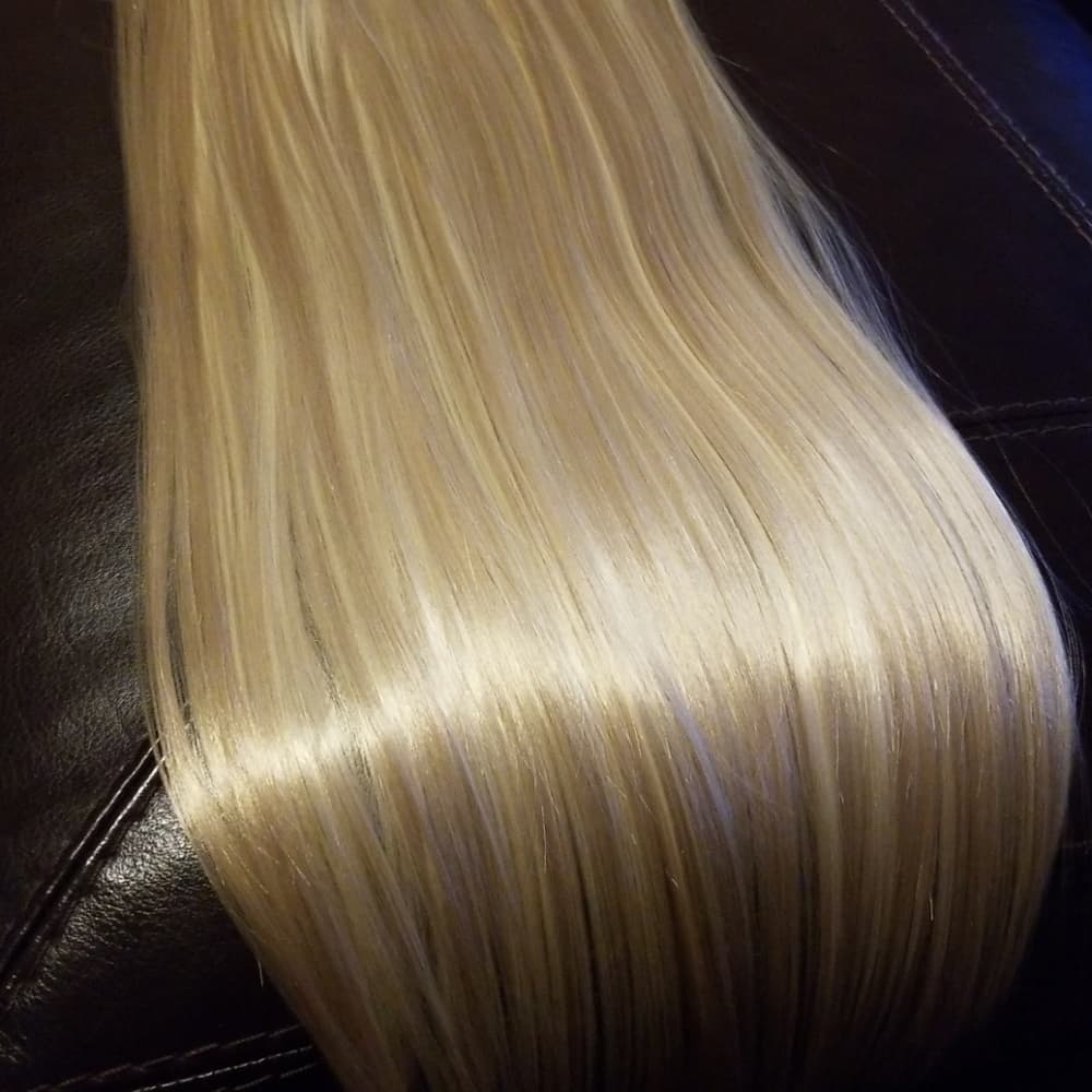 (2)Blonde OnecPiece Full Head clip in Extension - Thumbnail 4