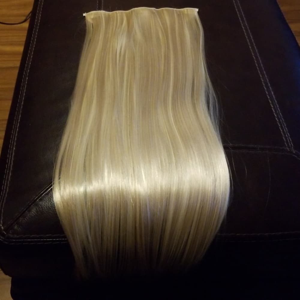 (2)Blonde OnecPiece Full Head clip in Extension - Thumbnail 8
