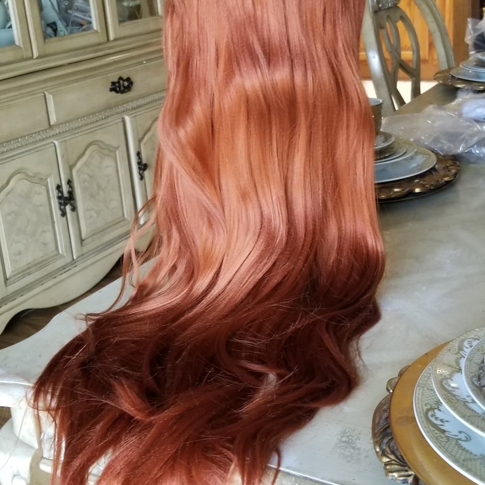 Copper Straight Beauty Lace Front Wig - Thumbnail 8