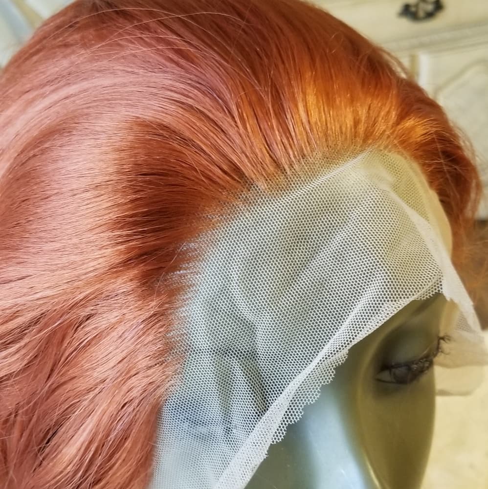 Copper Straight Beauty Lace Front Wig - Thumbnail 4