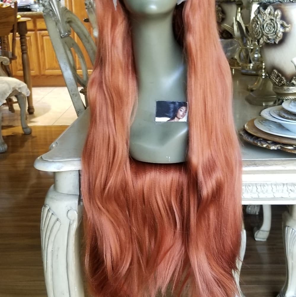 Copper Straight Beauty Lace Front Wig - Thumbnail 6