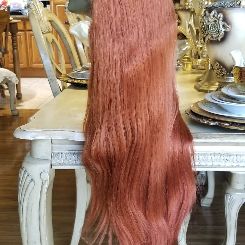 Copper Straight Beauty Lace Front Wig - Thumbnail 3