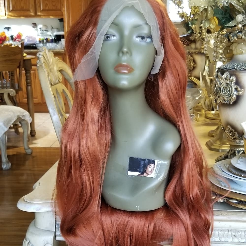 Copper Straight Beauty Lace Front Wig - Thumbnail 14
