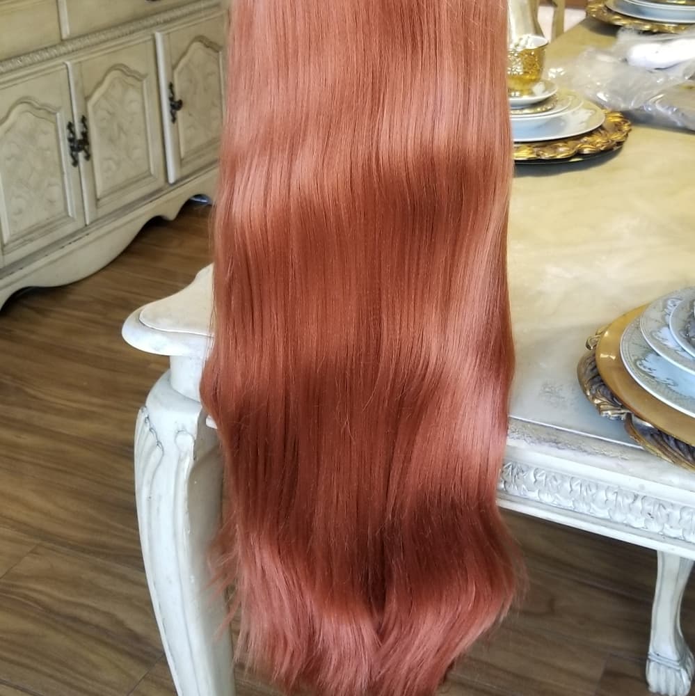 Copper Straight Beauty Lace Front Wig - Thumbnail 5