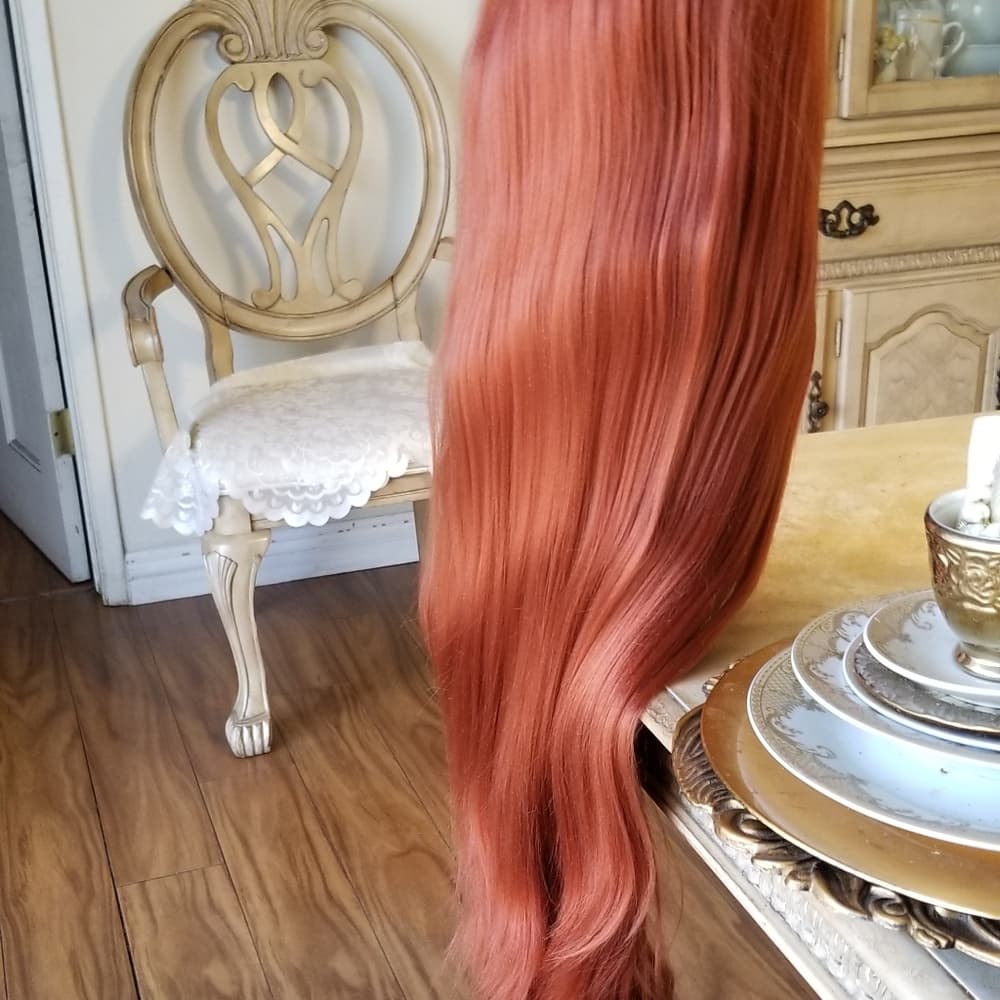 Copper Straight Beauty Lace Front Wig - Thumbnail 11