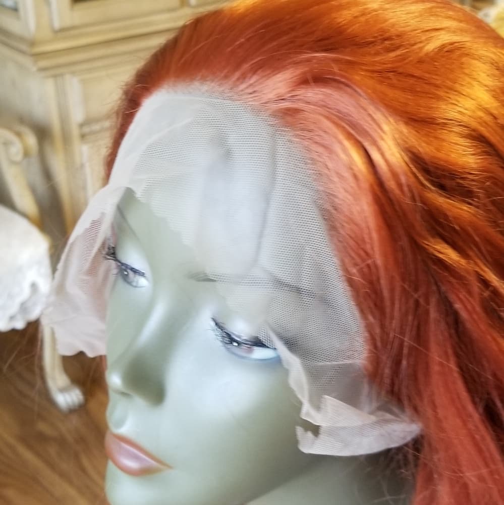Copper Straight Beauty Lace Front Wig - Thumbnail 9