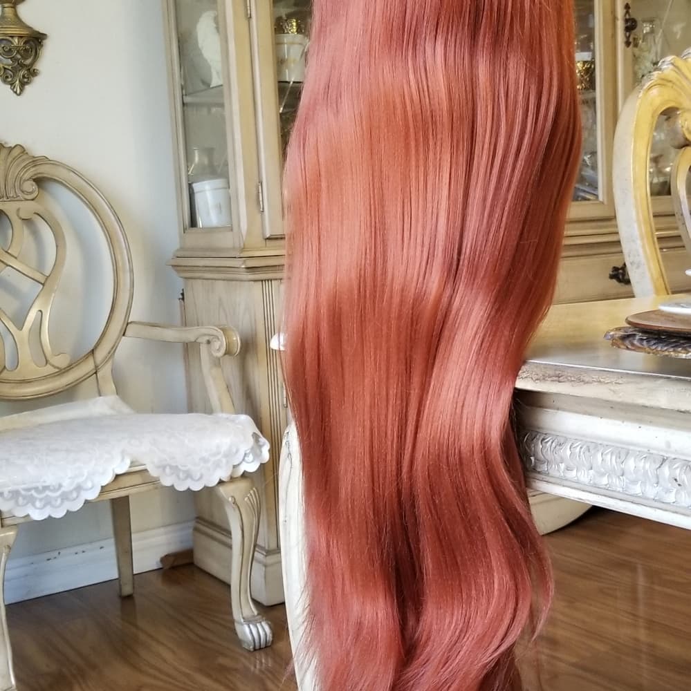 Copper Straight Beauty Lace Front Wig - Thumbnail 13