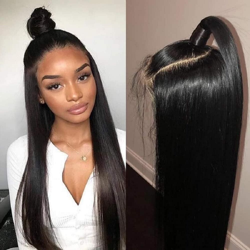 100%Brazilian Remy Lace Front Wig 16-18 inches - Thumbnail 6
