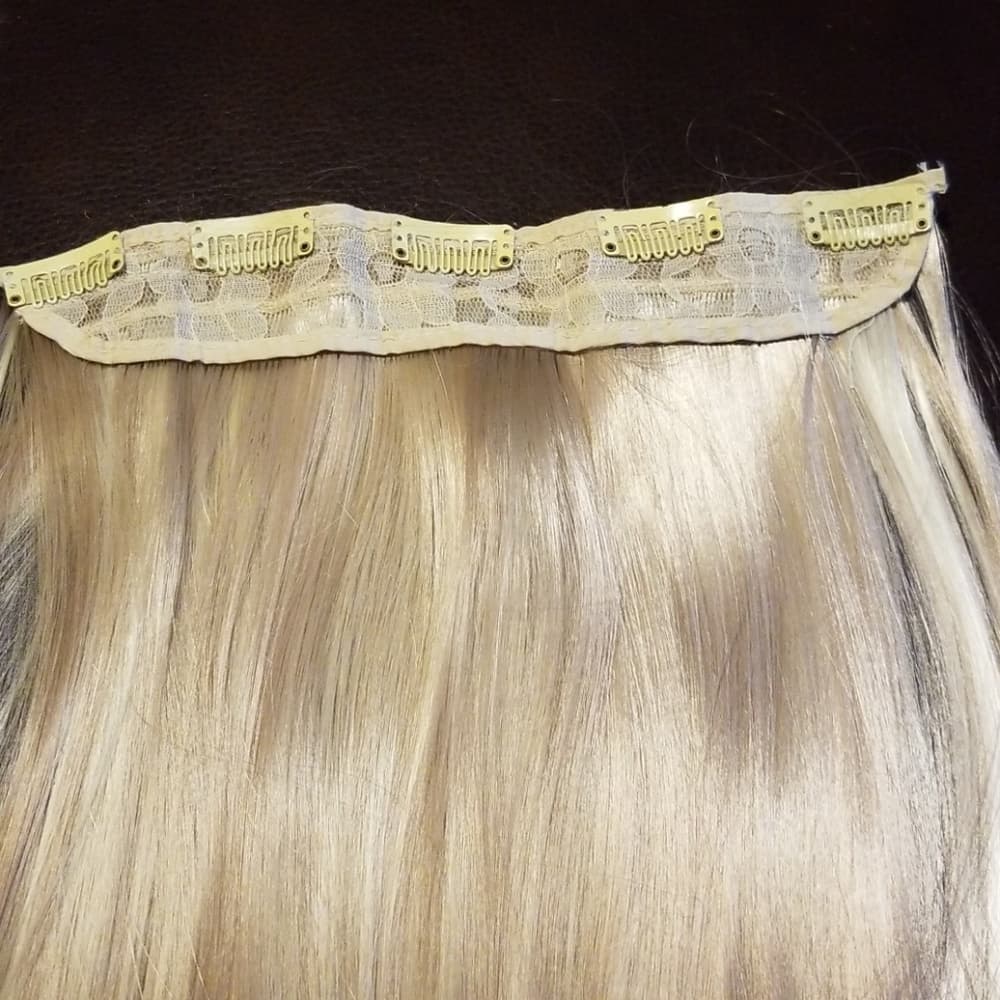 (2)Blonde OnecPiece Full Head clip in Extension - Thumbnail 5