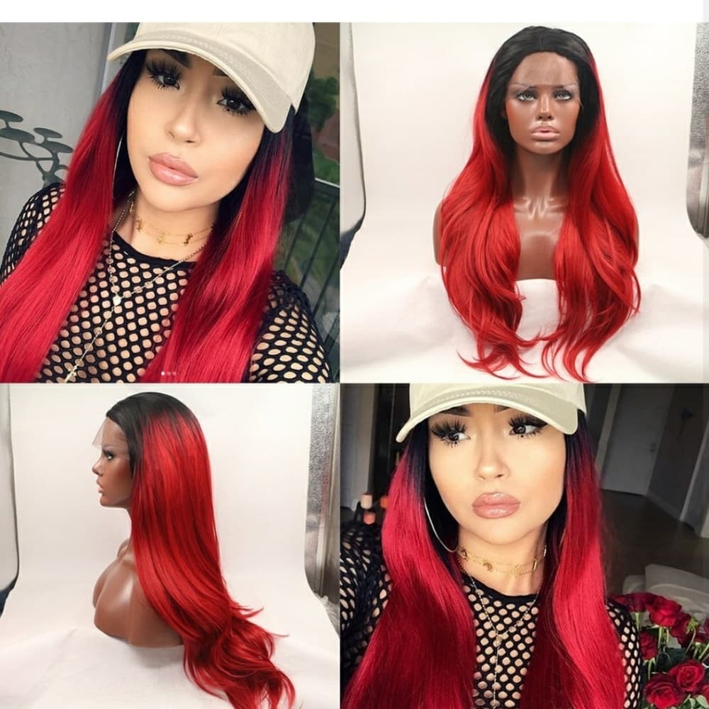 Ombre Red LaceFront Wig 22-24 inches!!