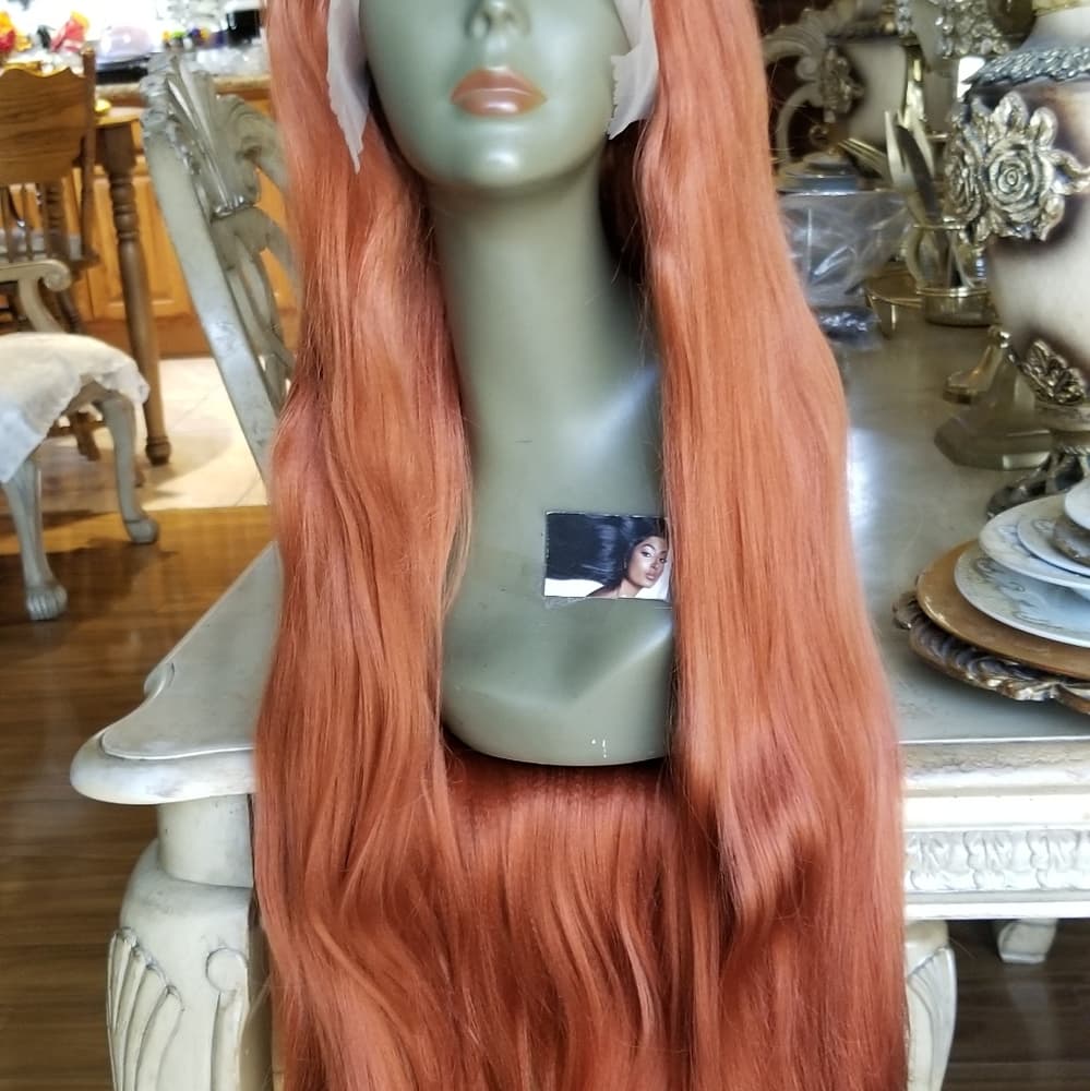 Copper Straight Beauty Lace Front Wig - Thumbnail 12