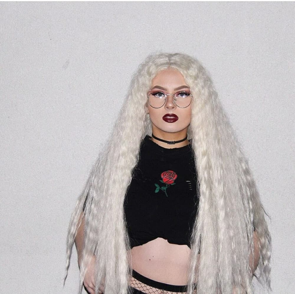 Blonde White LaceFront Wig