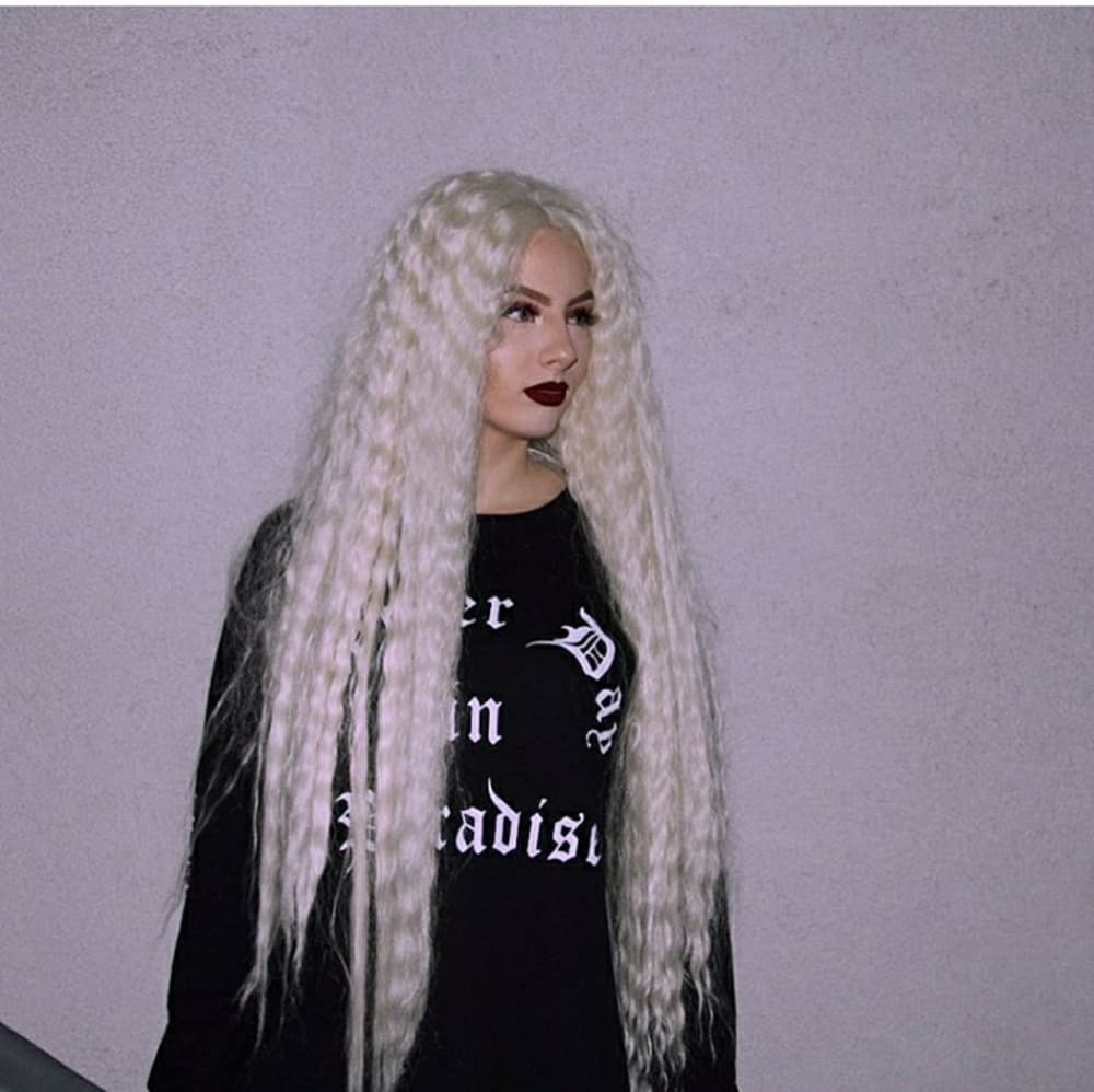 Blonde White LaceFront Wig - Thumbnail 2