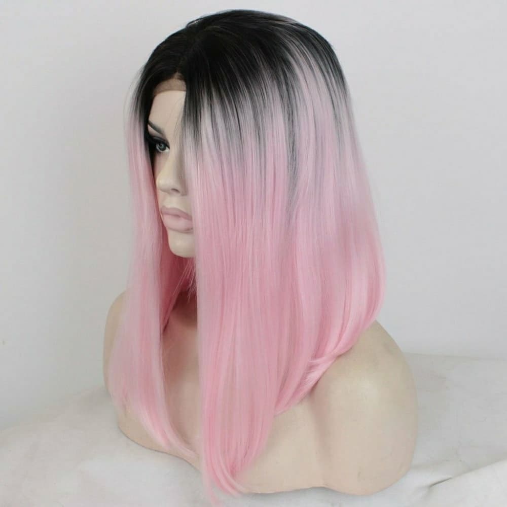 Ombre Pink LaceFront Wig - Thumbnail 3