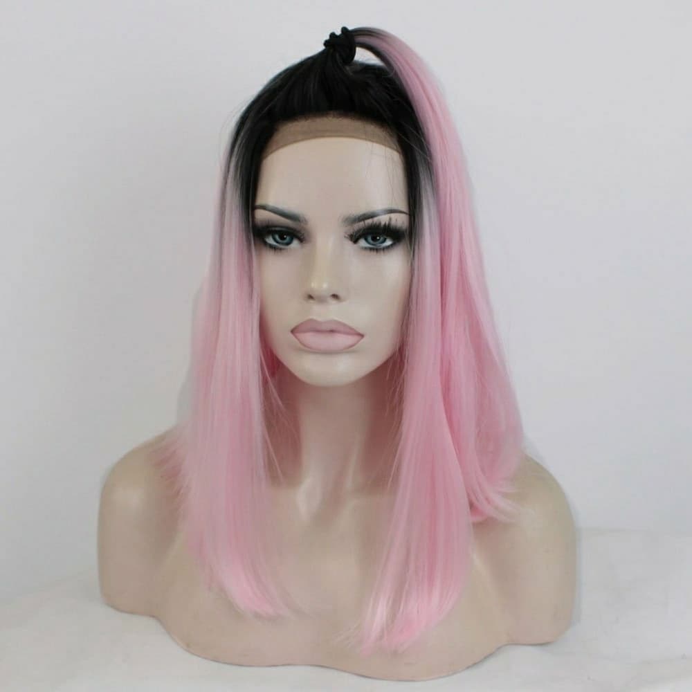 Ombre Pink LaceFront Wig - Thumbnail 2