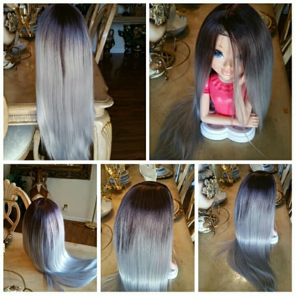 Ombre Beauty Gray Wig!! - Thumbnail 3