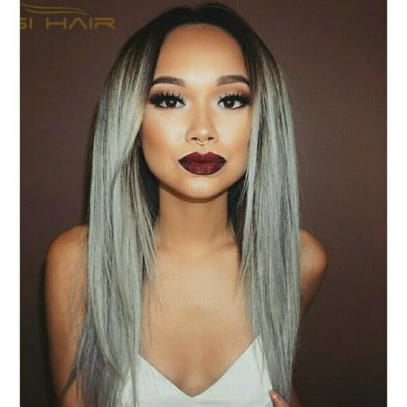 Ombre Beauty Gray Wig!! - Thumbnail 4
