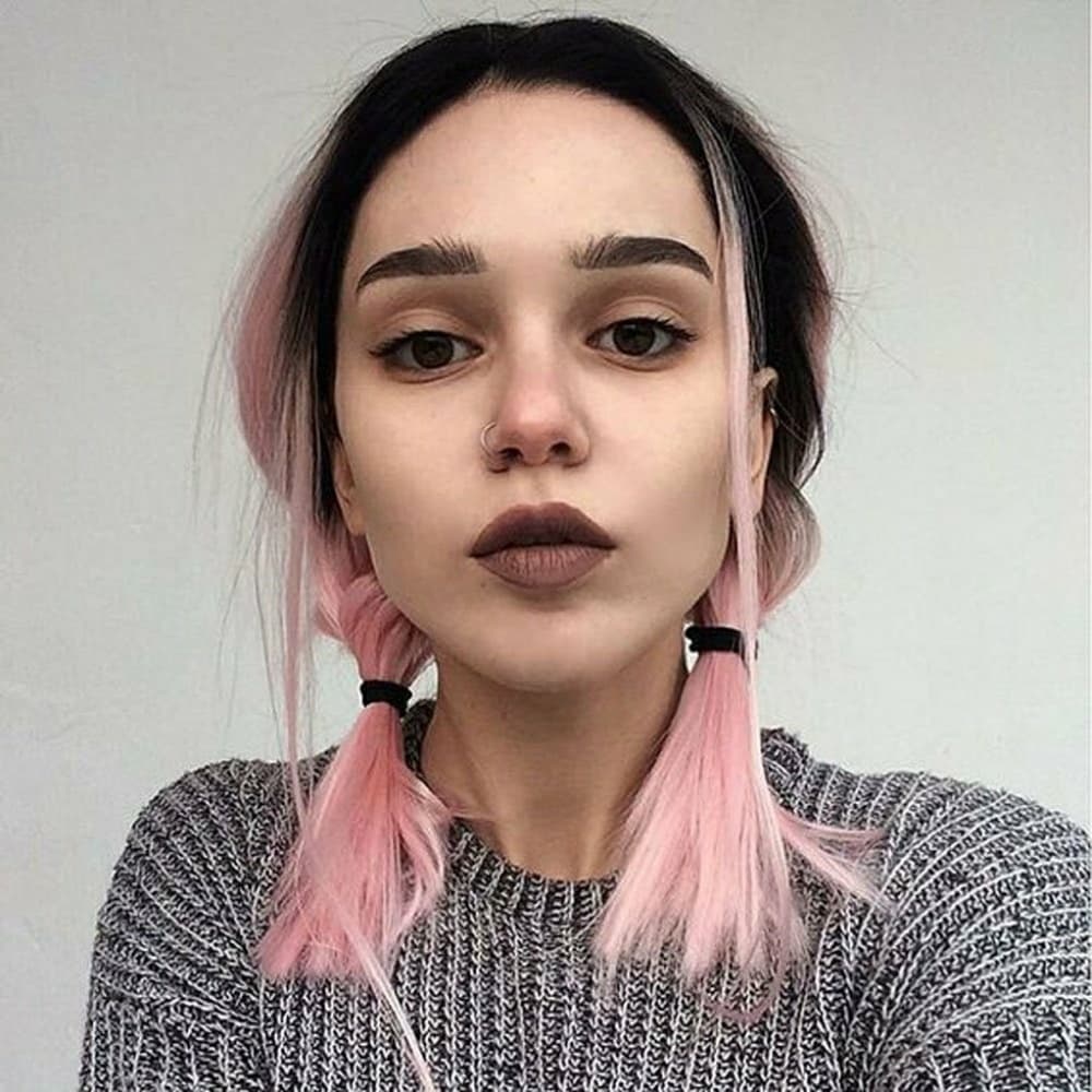 Ombre Pink LaceFront Wig - Thumbnail 4