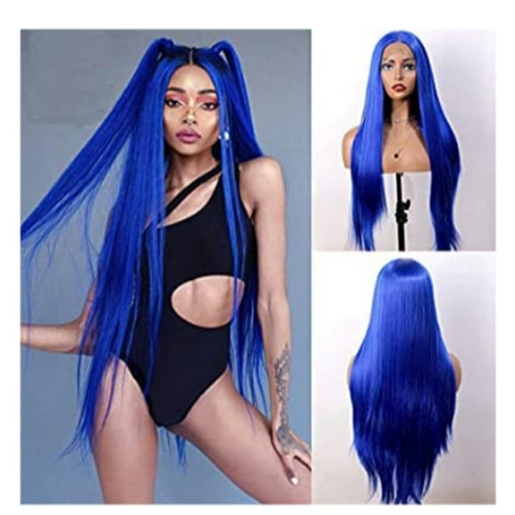 Blue Beauty Lace Front Wig - Thumbnail 2