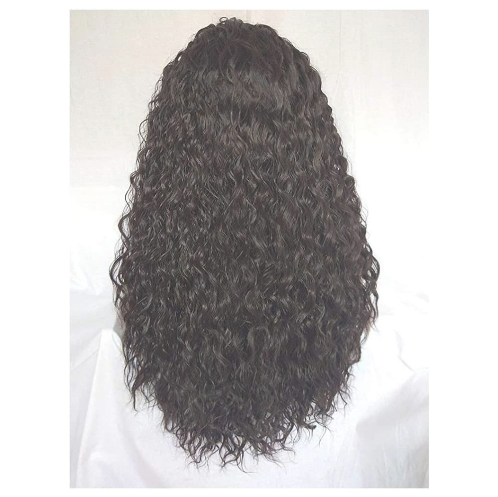 Curly Wavy Lace Front Wig - Thumbnail 4
