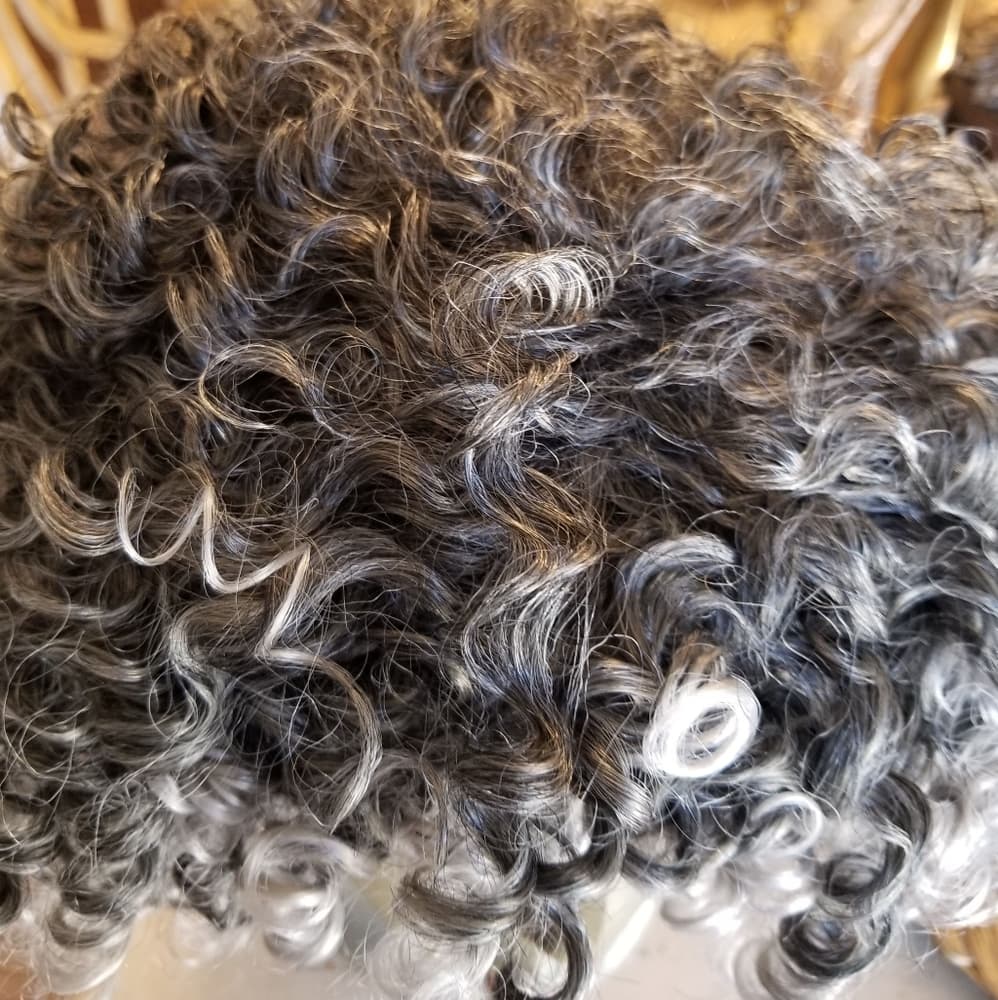 Gray Black Beauty Full Wig - Thumbnail 7