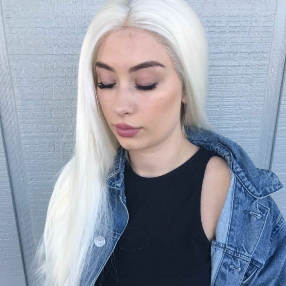 White Blonde Lace Front Wig