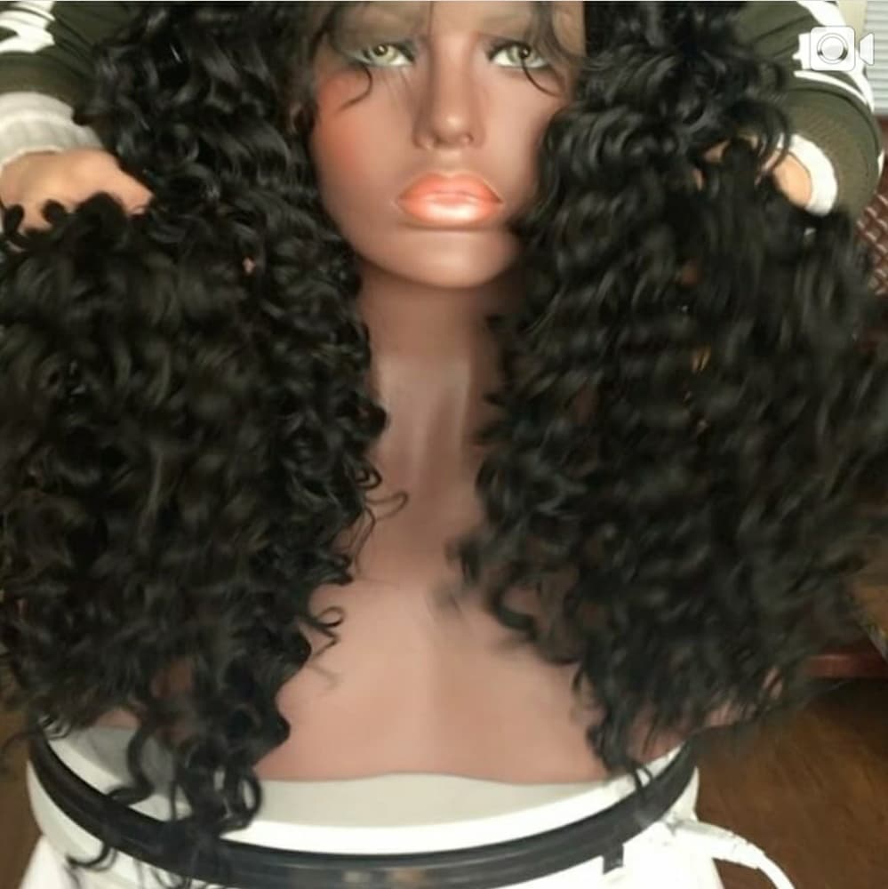 Black Curly Beauty Wig 22-26 inches!! - Thumbnail 2