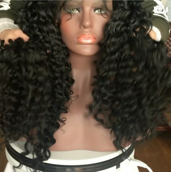 Black Curly Beauty Wig 22-26 inches!! - Thumbnail 3