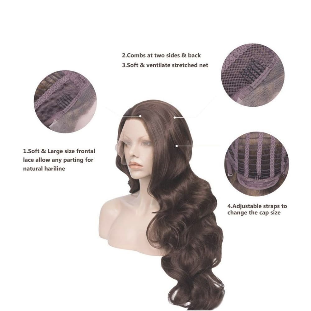 Brown Beauty Lace Front Wig - Thumbnail 2